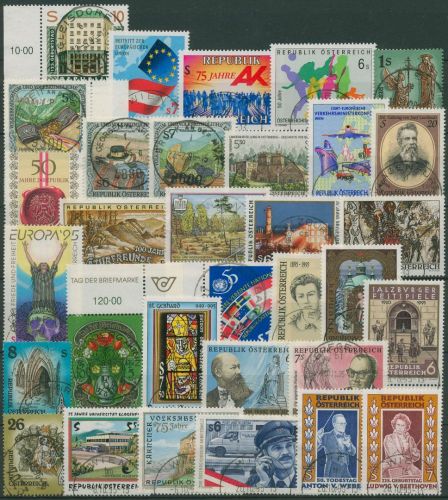 Österreich 1995 Jahrgang komplett (2145/76) getsempelt (SG62116)