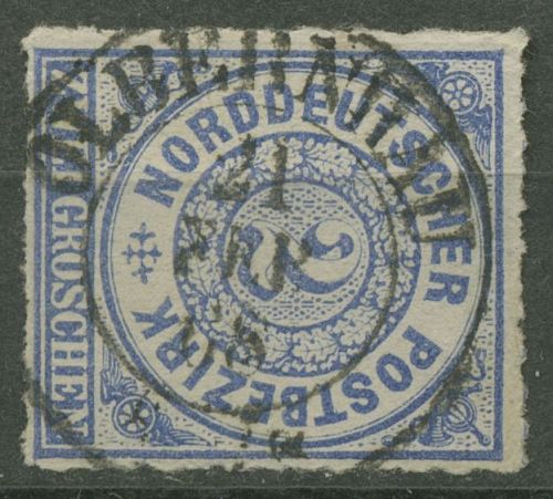 Norddeutscher Postbezirk NDP 1868 2 Groschen 5 mit SA-K"-Stempel OBERNHAU
