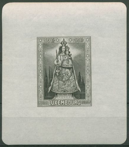 Luxemburg 1945 Madonna Block 4 postfrisch (C95363)