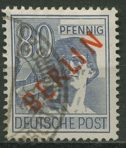 Berlin 1949 Rotaufdruck 32 gestempelt geprüft