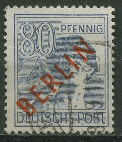 Berlin 1949 Rotaufdruck 32 gestempelt