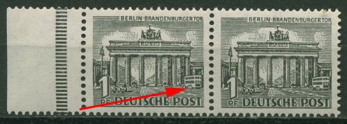 Berlin 1949 Berliner Bauten mit Plattenfehler 42 I postfrisch