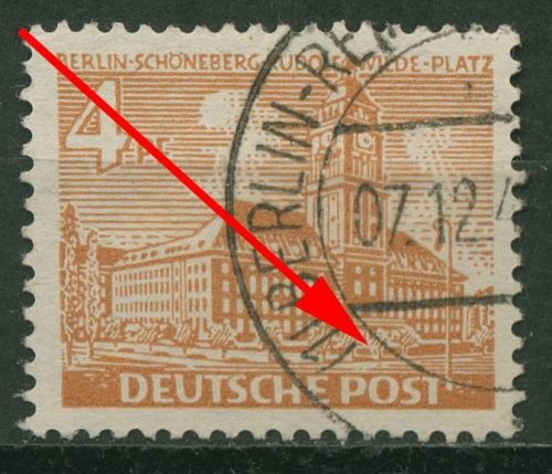 Berlin 1949 Berliner Bauten mit Plattenfehler 43 I gestempelt
