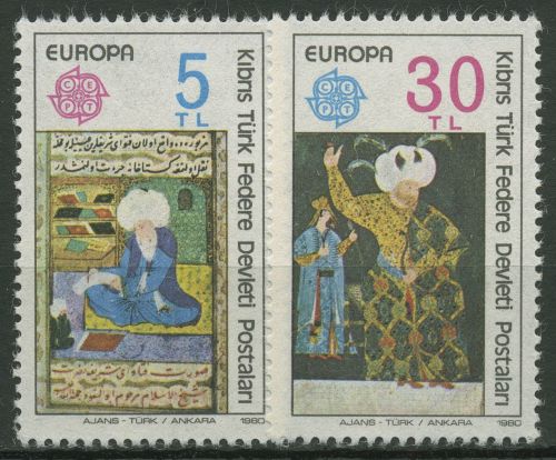 Türkisch-Zypern 1980 Europa CEPT Persönlichkeiten 83/84 postfrisch