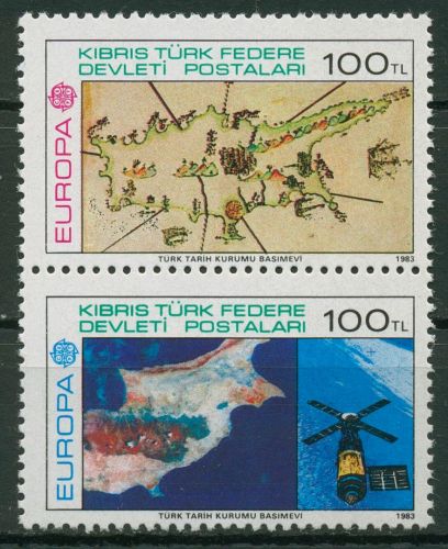 Türkisch-Zypern 1983 CEPT Werke des menschlichen Geistes 127/28 postfrisch