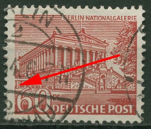 Berlin 1949 Berliner Bauten mit Plattenfehler 54 I gestempelt