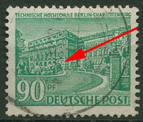 Berlin 1949 Berliner Bauten mit Plattenfehler 56 I gestempelt