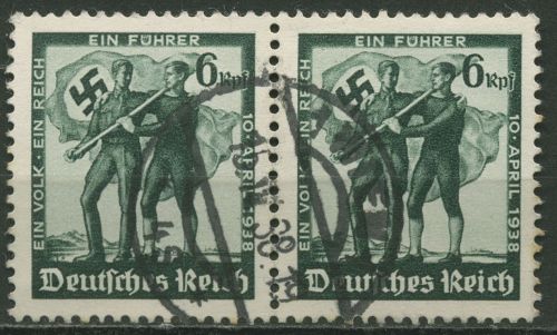 Deutsches Reich 1938 Volksabstimmung in Österreich 663 Paar gestempelt