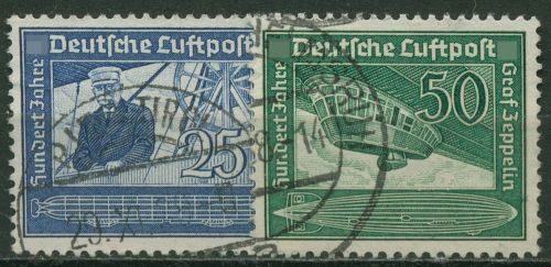 Deutsches Reich 1938 Graf von Zeppelin 669/70 gestempelt