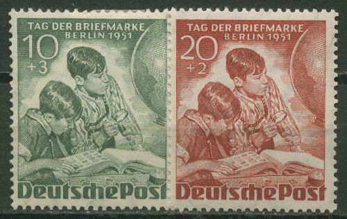 Berlin 1951 Tag der Briefmarke 80/81 mit Falz
