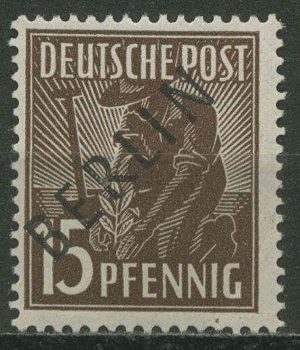 Berlin 1948 Schwarzaufdruck 6 postfrisch
