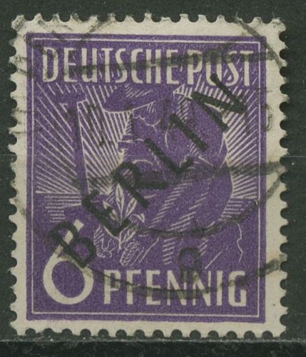 Berlin 1948 Schwarzaufdruck 2 gestempelt