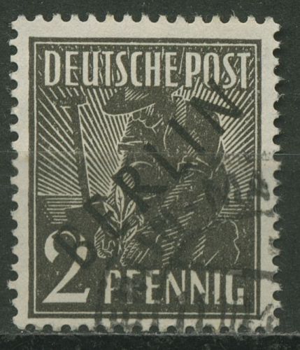 Berlin 1948 Schwarzaufdruck 1 gestempelt