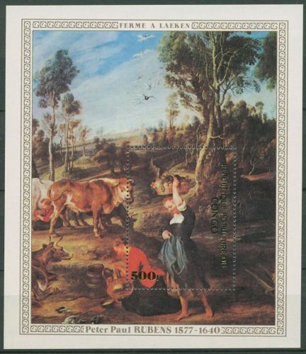 Kongo (Brazzaville) 1978 Gemälde Peter Paul Rubens Block 14 postfrisch (C42358)