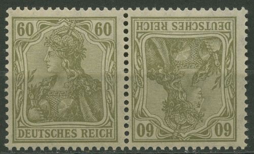 Deutsches Reich Zusammendrucke 1921 Germania/Ziffern K 4 postfrisch