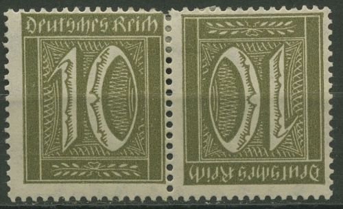 Deutsches Reich Zusammendrucke 1921 Germania/Ziffern K 5 mit Falz