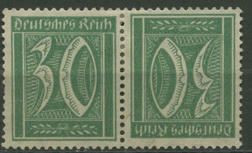 Deutsches Reich Zusammendrucke 1921 Germania/Ziffern K 6 mit Falz