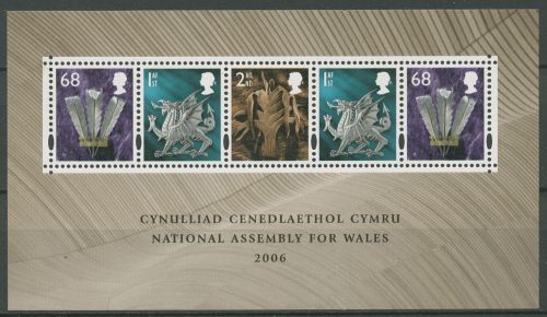 Großbritannien-Wales 2006 Neues Parlament Block 1 postfrisch (C42132)