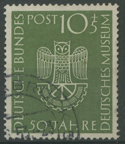 Bund 1953 50 Jahre Dt. Museum München 163 gestempelt, kl. Zahnfehler (R81218)