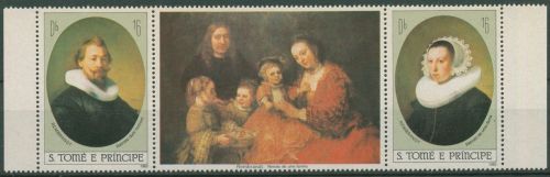 Sao Tomé und Príncipe 1983 Gemälde v. Rembrandt 817/18 ZD postfrisch (C42400)