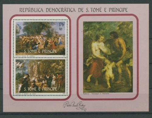 Sao Tomé und Principe 1983 Gemälde von Rubens Block 117 postfrisch (C29980)