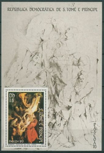 Sao Tomé und Príncipe 1983 Gemälde von Rubens Block 121 postfrisch (C28716)