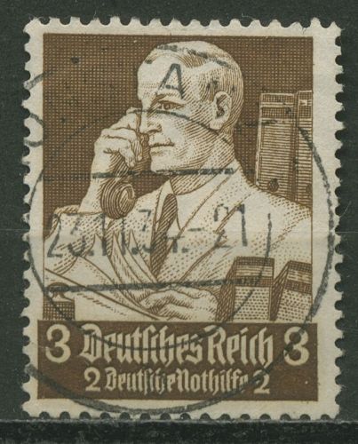 Deutsches Reich 1934 Deutsche Nothilfe: Berufsstände 556 mit TOP-Stempel