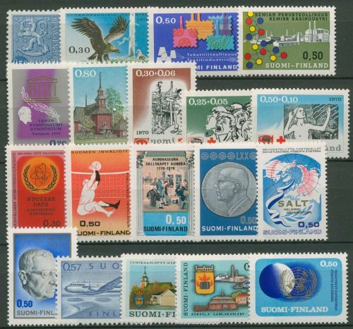 Finnland 1970 Jahrgang komplett (666/84) postfrisch (SG95154)