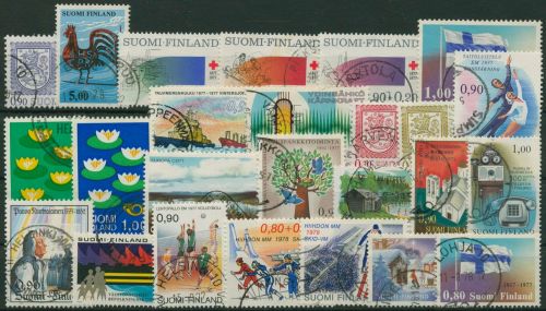 Finnland 1977 Jahrgang komplett (797/21) gestempelt (G60216)