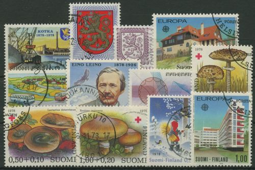 Finnland 1978 Jahrgang komplett (822/33) gestempelt (G60218)