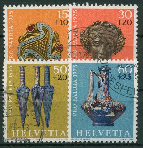 Schweiz 1975 Pro Patria Archäologische Funde 1053/56 gestempelt