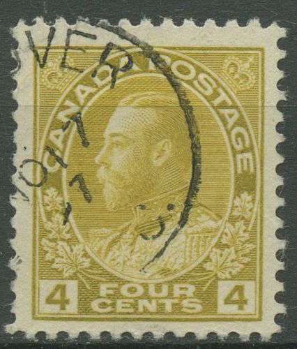 Kanada 1922 König Georg V. in Admiralsuniform 4 Cents, 108 gestempelt