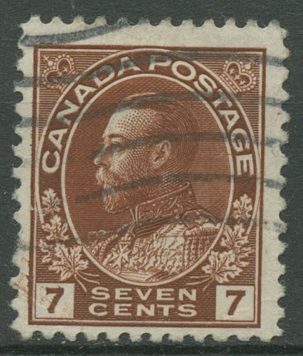 Kanada 1922 König Georg V. in Admiralsuniform 7 Cents 110 gestempelt, kl. Fehler