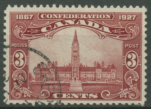 Kanada 1927 60 Jahre Dominion of Canada Parlament in Ottawa 120 gestempelt