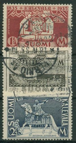 Finnland 1935 Nationalepos Kalevala Elias Lönnrot 191/93 gestempelt