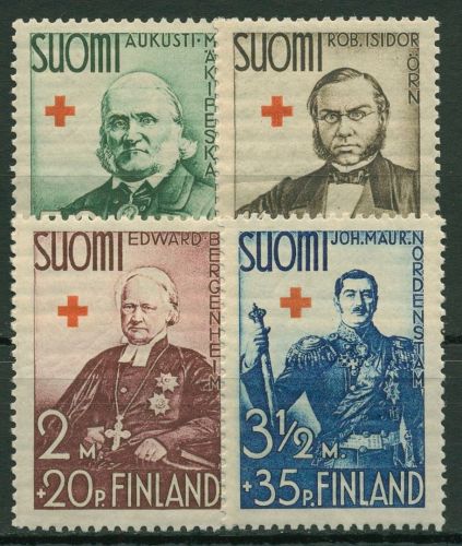 Finnland 1938 Rotes Kreuz Die vier Stände des Reichstages 204/07 mit Falz