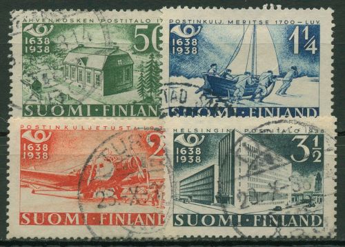 Finnland 1938 300 Jahre Finnische Post 213/16 gestempelt