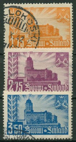 Finnland 1941Burg Viipuri 239/41 gestempelt