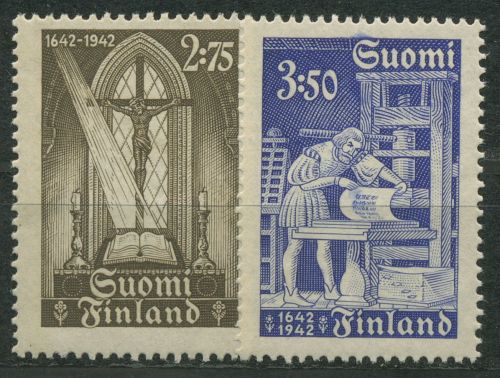 Finnland 1942 Erste Bibel in finnischer Sprache 267/68 postfrisch
