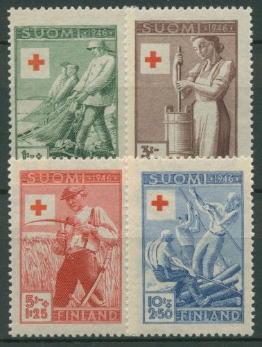 Finnland 1946 Rotes Kreuz Berufe 320/23 postfrisch