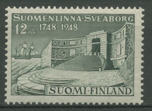 Finnland 1948 Bauwerke Festung Sveaborg Königstor 358 mit Falz
