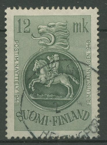 Finnland 1948 Briefmarkenausstellung Helsinki Postbote 359 gestempelt
