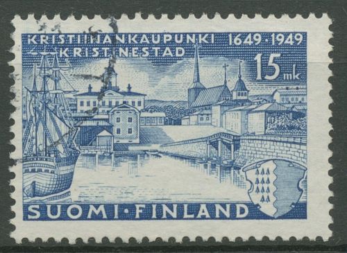 Finnland 1949 Stadtansicht Kristinestad 372 gestempelt