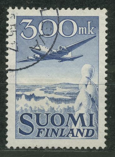 Finnland 1950 Luftfahrt Flugzeug Douglas DC-6 384 gestempelt