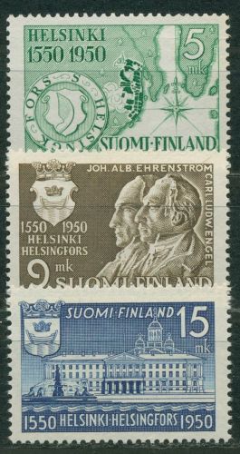 Finnland 1950 Stadt Helsinki Bauwerke 388/90 postfrisch