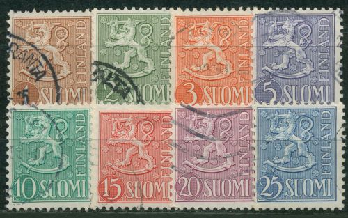 Finnland 1954 Freimarken Wappenlöwe 425/32 gestempelt