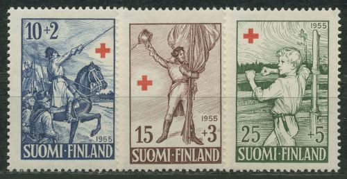Finnland 1955 Rotes Kreuz Epos "Fähnrich Stal" 447/49 postfrisch