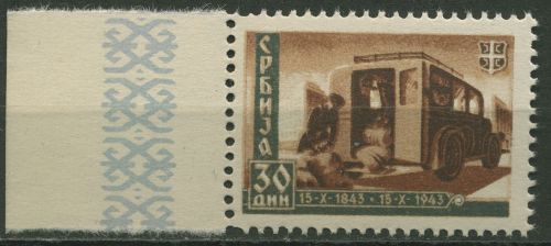 Serbien 1943 100 Jahre serbische Post 97 A postfrisch