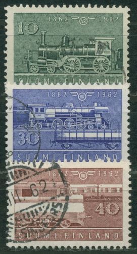 Finnland 1962 Eisenbahnen Lokomotiven 543/45 gestempelt
