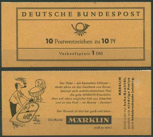 Bund 1961 Dürer Markenheftchen MH 7 a I RLV IV b Type B postfrisch